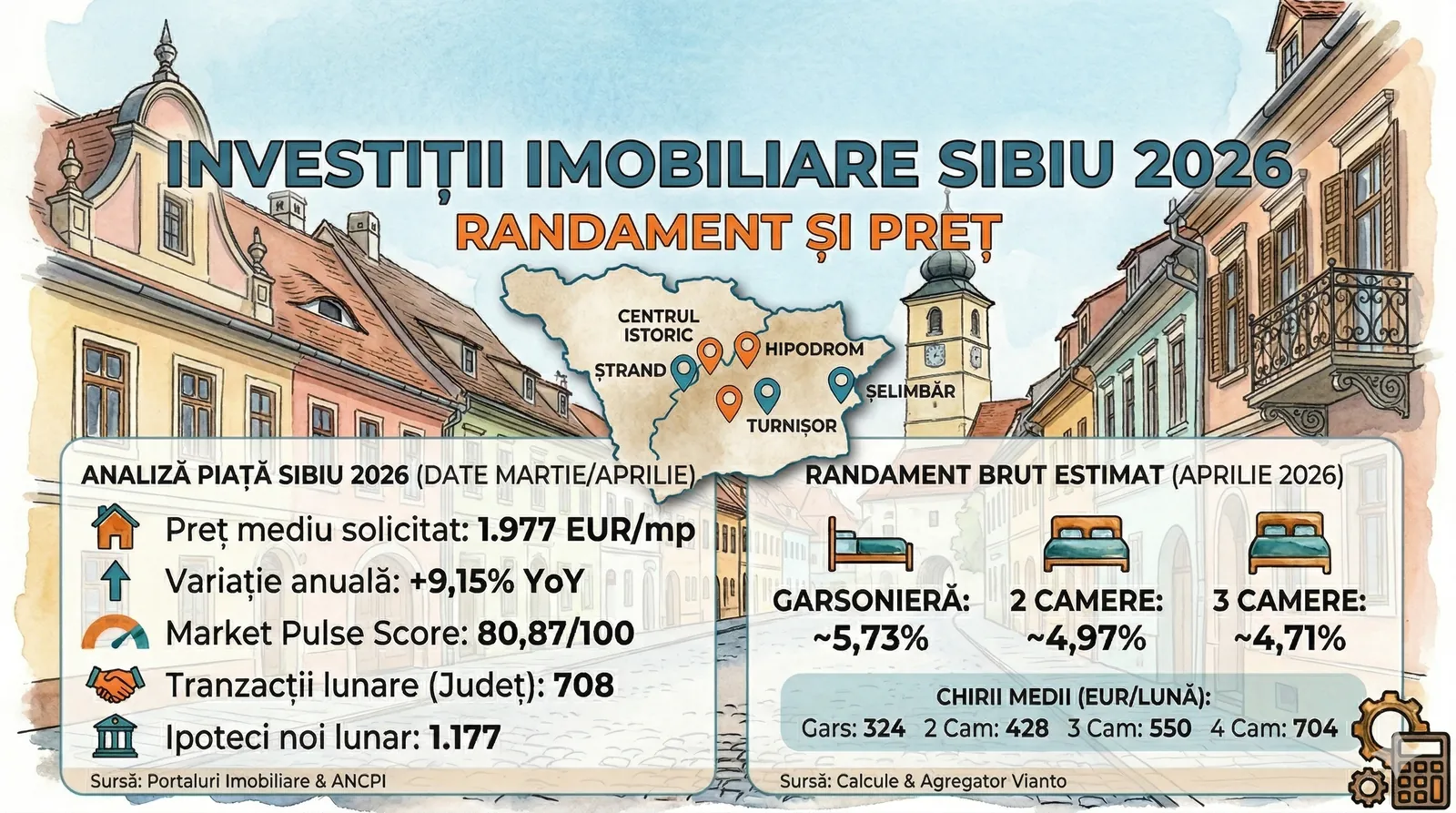 Investiții Imobiliare Sibiu 2026 - 4 Strategii