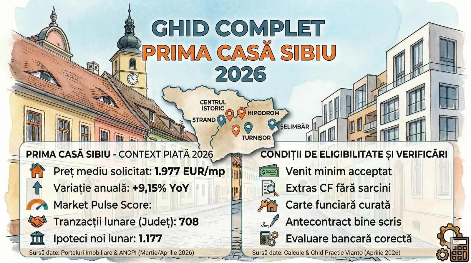 Prima Casă Sibiu 2026 - Condiții și Ghid Complet