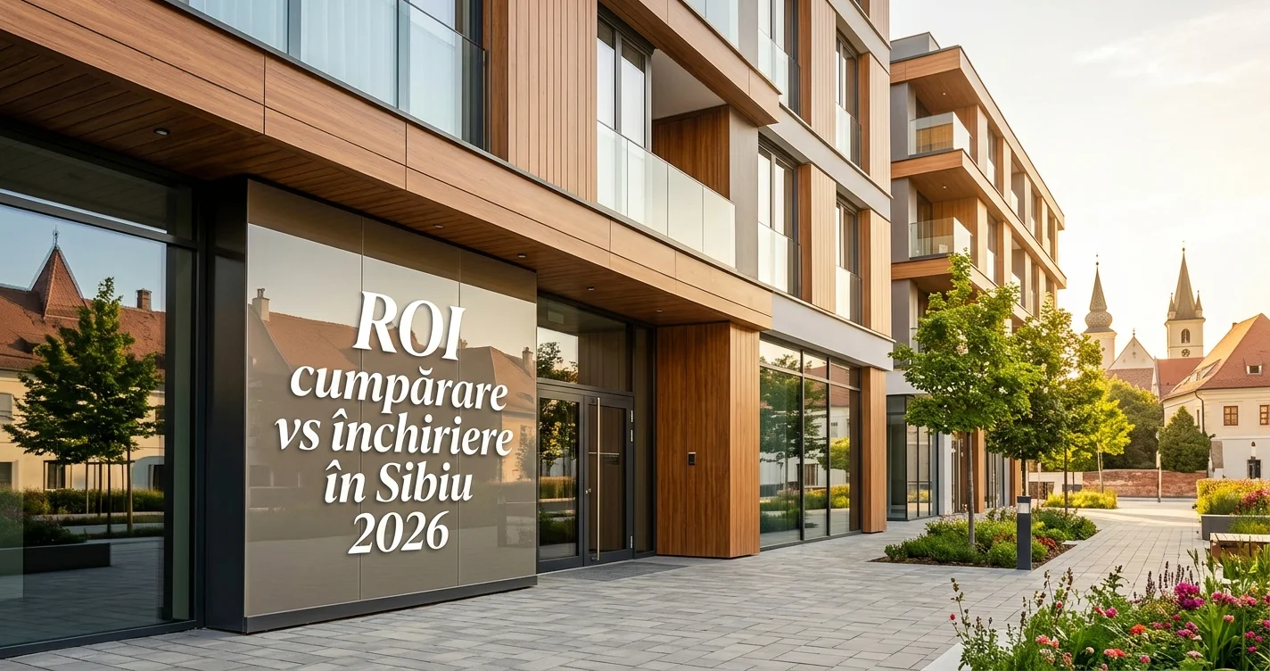 ROI cumpărare vs închiriere în Sibiu 2026
