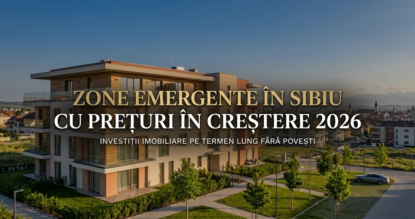 Zone emergente în Sibiu cu prețuri în creștere 2026