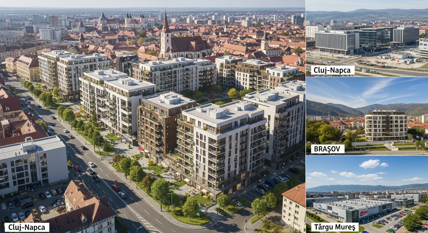 Sibiu vs Cluj vs Brașov 2026: Comparație Prețuri | Vianto Properties