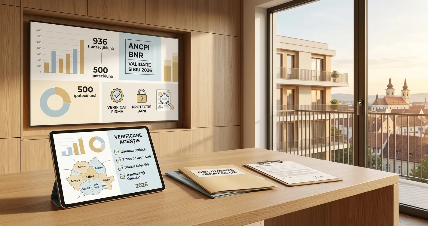 Agenție imobiliară legitimă în Sibiu - verificare 2026
