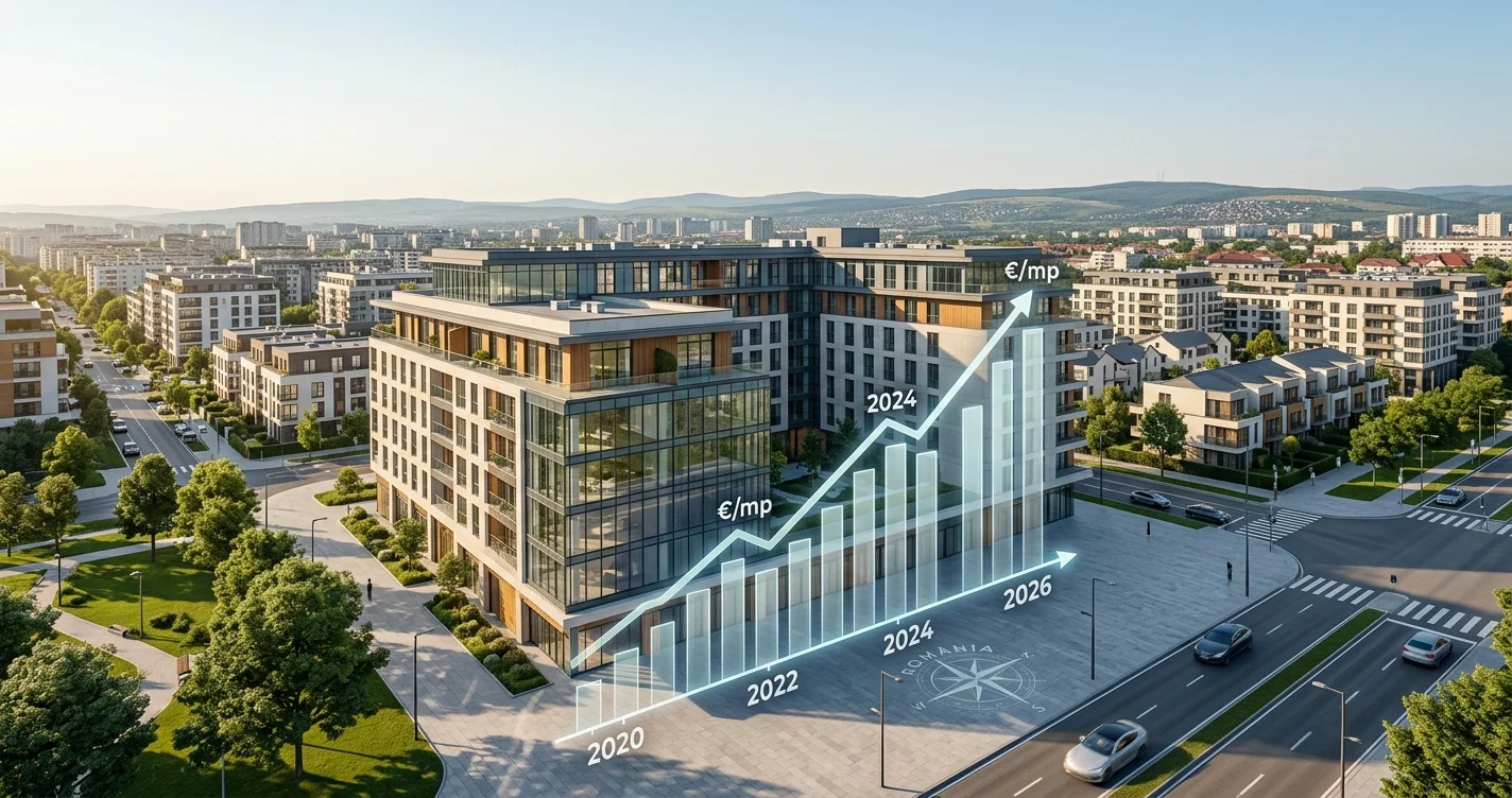 Evoluție prețuri imobiliare România 2020-2026 - 2026