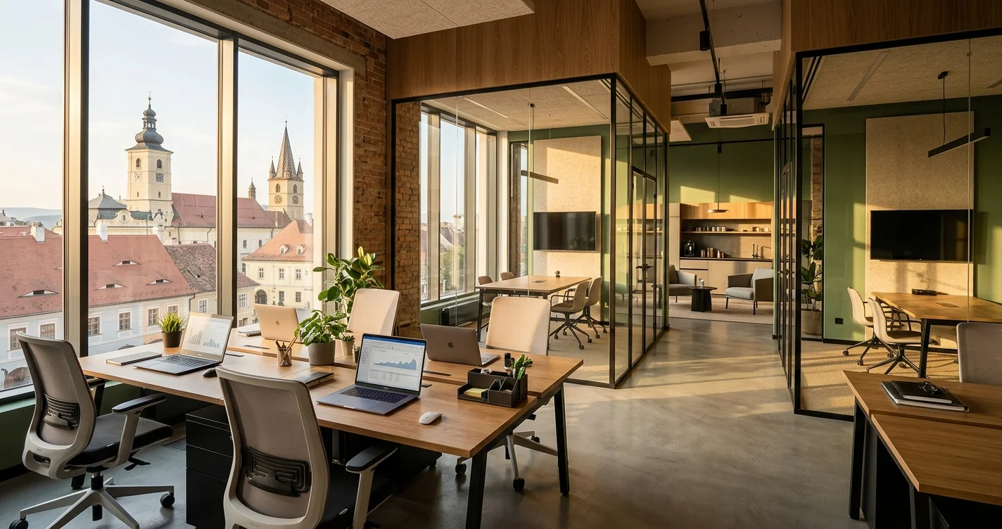 Închiriere birouri și spații coworking Sibiu 2026