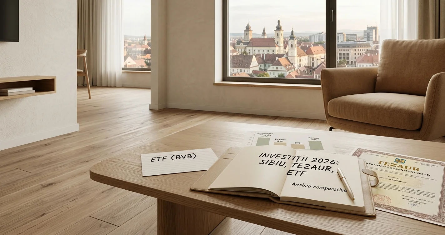 Unde investești în 2026 - imobiliar vs Tezaur vs ETF