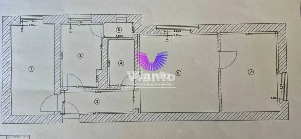Apartament 3 camere Rusciorului de inchiriat