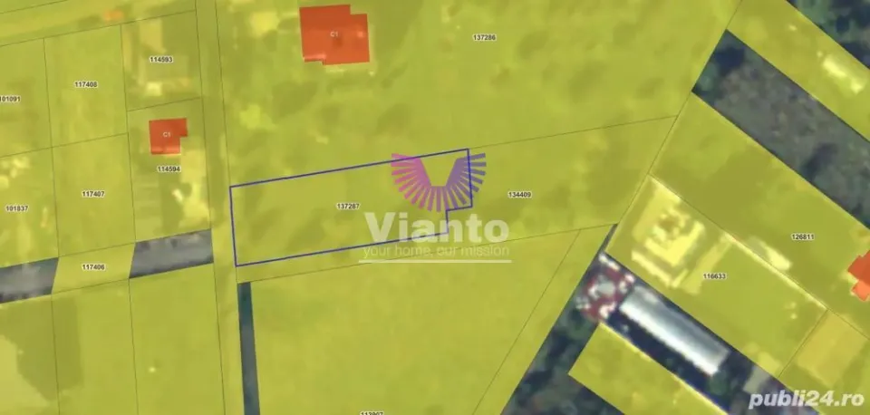 Building plot | Residential zone 1156 sqm - TURNIȘOR