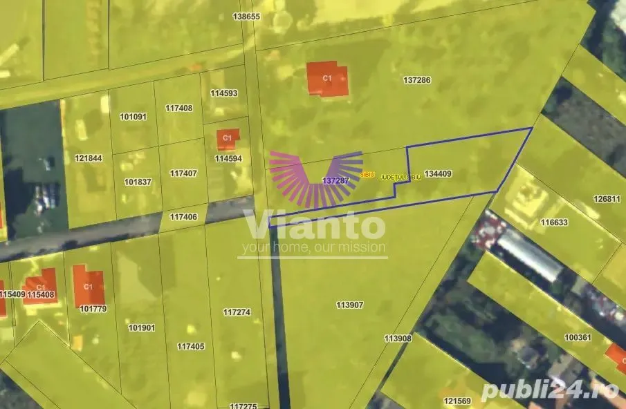 Building plot | Residential zone 1156 sqm - TURNIȘOR