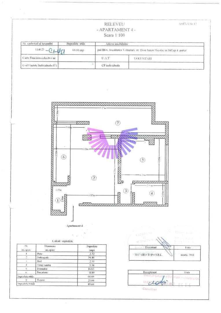 0% commission - 2-room apartment 66 sqm | Iancu Nicolae Voluntari | Terrace 23 sqm