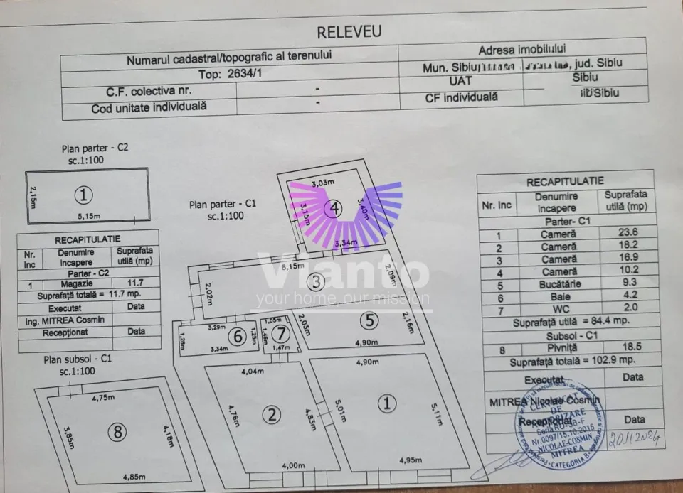 Standalone house with land 433 sqm | Piața Cluj - Terezian