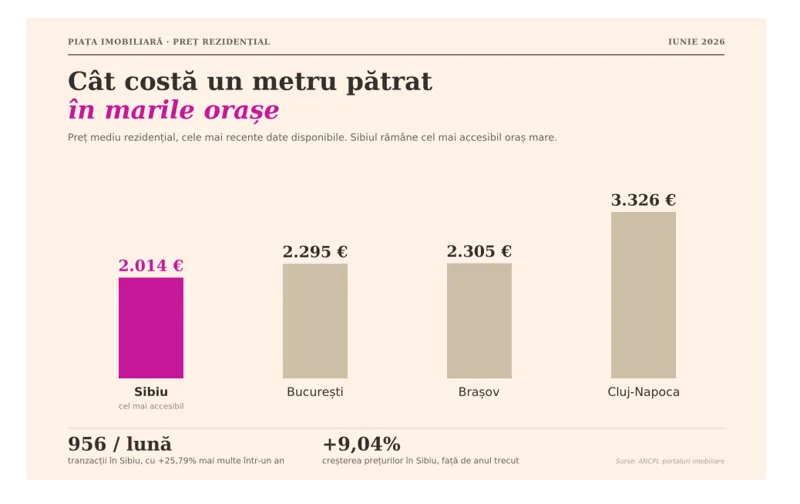 B365 - Sibiu sau București în 2026: ce primești pe aceiași bani